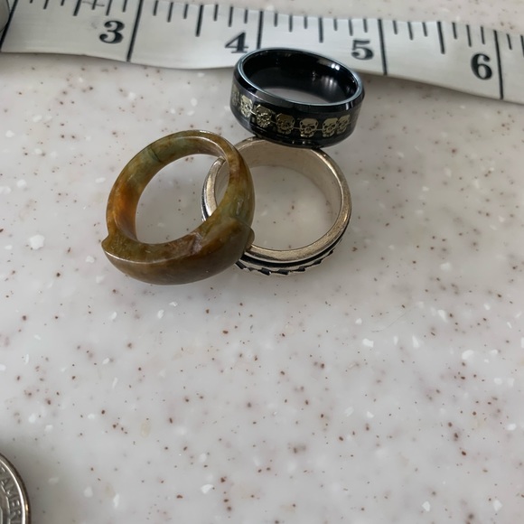 4 Men’s Rings Lot Bundle - Picture 4 of 7